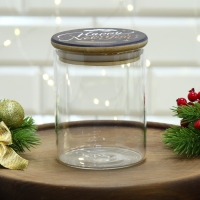 Новый год. Банка для хранения &laquo;Happy New Year. Время чудес&raquo;, 450 мл