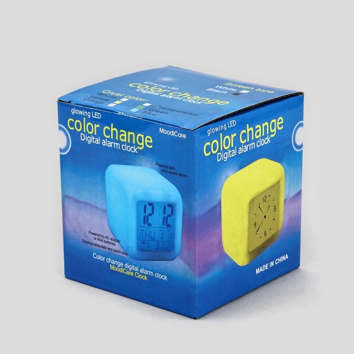 Часы будильник электронные &laquo;Аниме&raquo;, мод.68, 7,8 х 7,8 см.