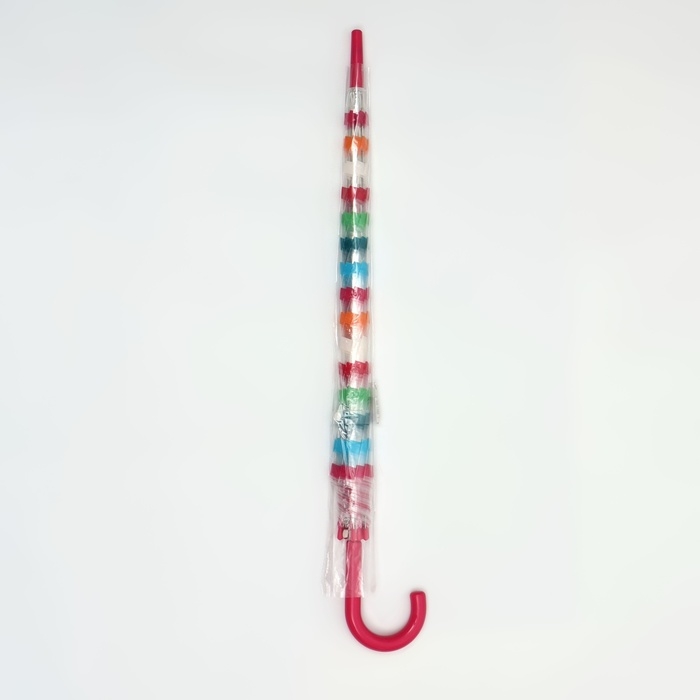 Зонт - трость полуавтоматический &laquo;Полосы&raquo;, 8 спиц, R = 47/53 см, D = 106 см, разноцветный