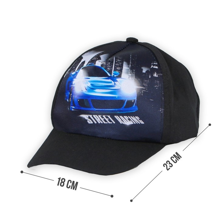 Кепка детская для мальчика &laquo;Тачка с флагом&raquo;, р-р. 52-54, 5-7 лет