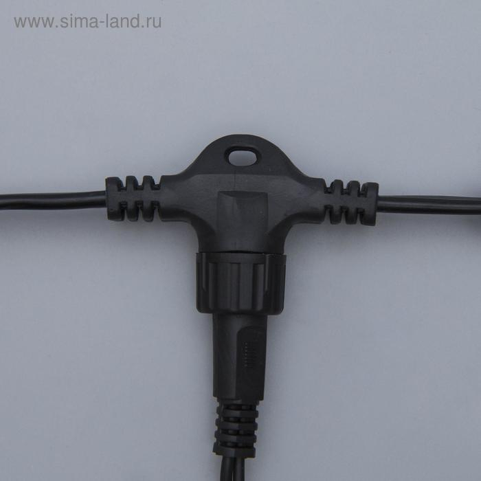 Гирлянда &laquo;Занавес&raquo; 2 &times; 1.5 м, IP44, УМС, тёмная нить, 360 LED, свечение тёплое белое, 220 В