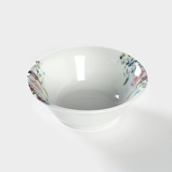 Салатник фарфоровый &laquo;Верона&raquo;, 360 мл, d=14 см, цвет белый