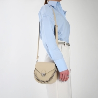 Сумка женская TEXTURA, мессенджер, маленький размер, цвет бежевый