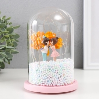 Сувенир пластик свет "Парочка у желтого дерева" МИКС 11х11х16 см