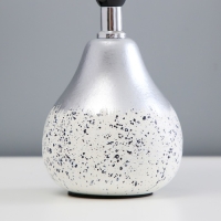 Настольная лампа "Лиана" Е14 40Вт бело-серебристый 15х15х28 см