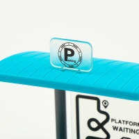 Детская остановка, со знаками дорожного движения для железной дороги, 15 &times; 12,5 &times; 11 см