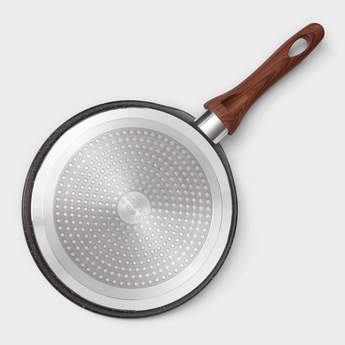 Сковорода блинная Magistro Granit, d=24 см, ручка soft-touch, антипригарное покрытие, индукция, цвет чёрный Сковорода блинная Magistro Granit, d=24 см, ручка soft-touch, антипригарное покрытие, индукция, цвет чёрный