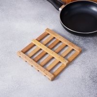 Подставка под горячее, решётка, массив бук, 18&times;18&times;2 см
