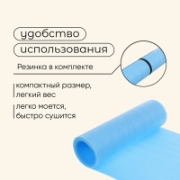 Коврик туристический maclay, 180х60х0.8 см, цвет голубой