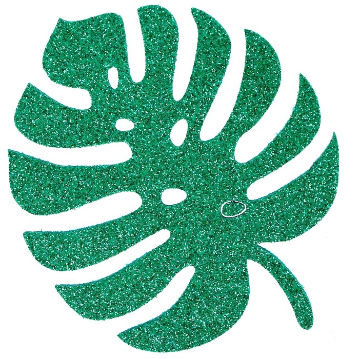 Наклейки &laquo;Листья монстеры + клевер&raquo; с клеевыми подушками, набор 4 шт.