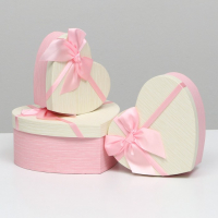 Набор коробок 3 в 1 "Сердце", 22 х 20 х 9 - 16 х 14 х 6 см