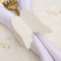 Новый год. Набор декоративных колец для салфеток "Крылья" 2 шт, d=5 см, 100% п/э, фетр Новый год. Набор декоративных колец для салфеток "Крылья" 2 шт, d=5 см, 100% п/э, фетр