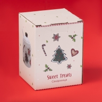Сахарница новогодняя Доляна Sweet Treats, 270 мл, 8,1&times;10,6 см, керамика, цвет белый