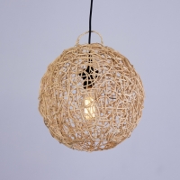 Светильник потолочный из ротанга "Сфера" 1х120Вт, Е27, 30х30х30 см