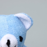 Мочалка для тела детская Доляна &laquo;Мишутка&raquo;, сизаль, 10,5&times;11,5 см, цвет голубой