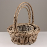 Набор корзин, 40х14/45 см, 34х14/43 см, 28х12/28 см, ива