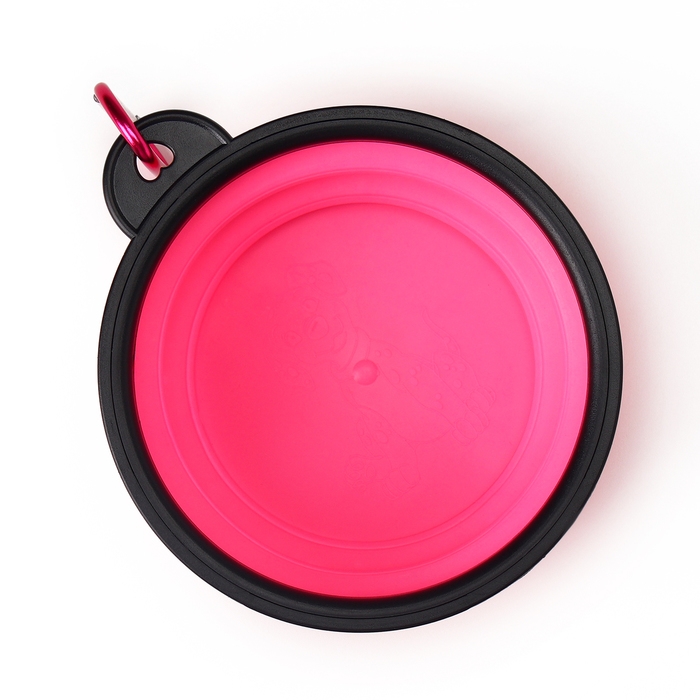 Миска силиконовая, складная, 250 мл, 11 см, розовая Миска силиконовая, складная, 250 мл, 11 см, розовая