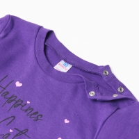 Лонгслив для девочки, цвет фиолетовый, рост 92 см