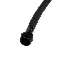 Подводка гибкая для воды ZEIN engr, нейлон, 1/2", гайка-штуцер, 80 см, с ключом, черная