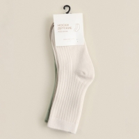 Носки детские SL Home 3 пары, р-р 16-18, молочн/оливк