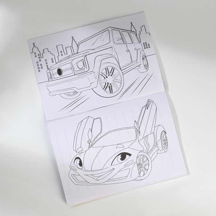 Подарочный набор блокнот-раскраска А6, трекер привычек и восковые мелки &laquo;23 февраля&raquo;