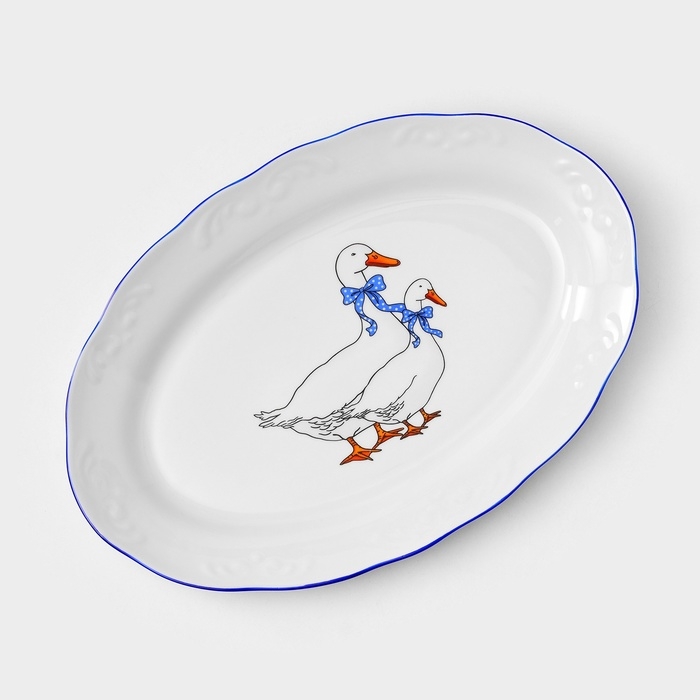 Сервиз фарфоровый столовый &laquo;Гуси&raquo;, 48 предметов