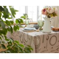 Скатерть Доляна &laquo;Приданое&raquo; 140&times;180 см, 100% п/э