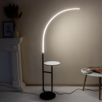 Торшер 19039/1 LED черно-белый 70х30х165 см