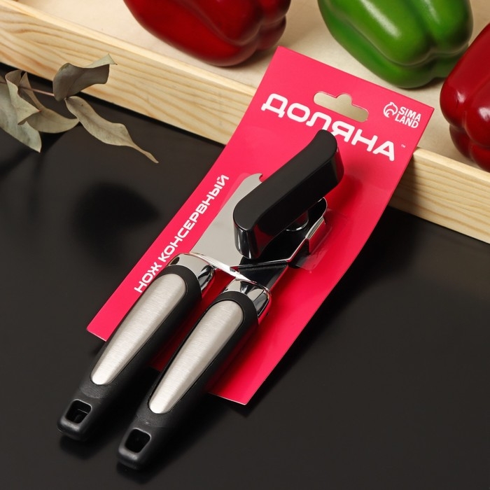 Нож консервный Доляна «Элим», 20 см, цвет чёрный Нож консервный Доляна «Элим», 20 см, цвет чёрный