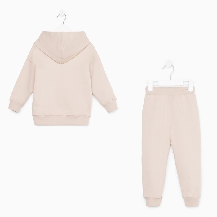 Костюм детский (худи, брюки) KAFTAN Костюм детский (худи, брюки) KAFTAN "Basic line", размер 30 (98-104), цвет кофейный