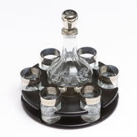 Минибар "Гармония" 7 предметов: графин 500 мл + стопка 60 мл Минибар "Гармония" 7 предметов: графин 500 мл + стопка 60 мл