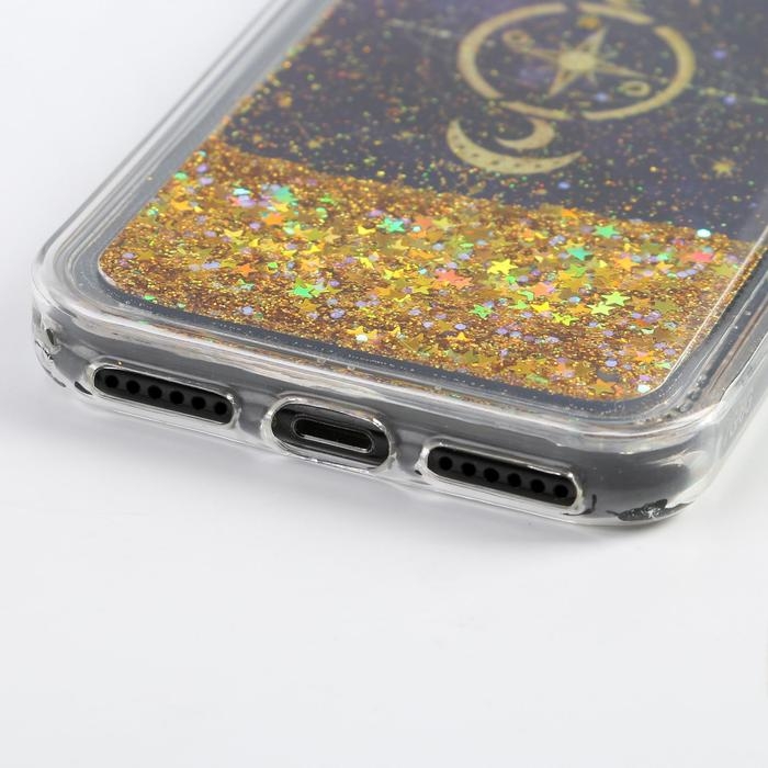 Чехол на телефон iPhone 7/8 с блёстками внутри Stars, 6,8 &times; 14 см