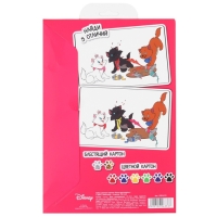 Картон цветной с блёстками, А4, 8 листов, 8 цветов, немелованный, двусторонний, в папке, 250 г/м², Коты Аристократы Картон цветной с блёстками, А4, 8 листов, 8 цветов, немелованный, двусторонний, в папке, 250 г/м², Коты Аристократы