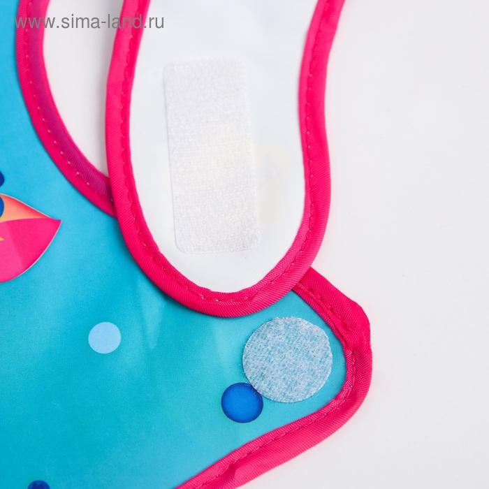 Нагрудник для кормления &laquo;ТРЕНД. Которусалка&raquo; непромокаемый на липучке, с карманом