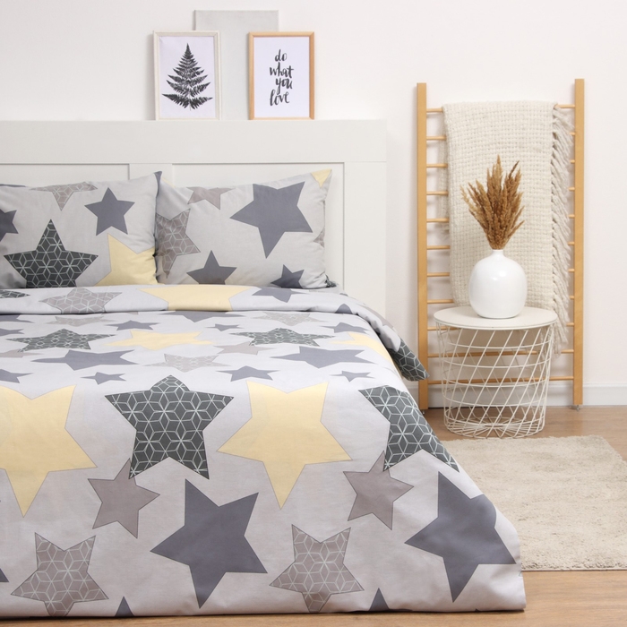 Постельное бельё LoveLife 2 сп Постельное бельё LoveLife 2 сп "Звезды" 175х215см, 210х220см, 50х70см-2шт, хлопок, бязь, 125г/м2