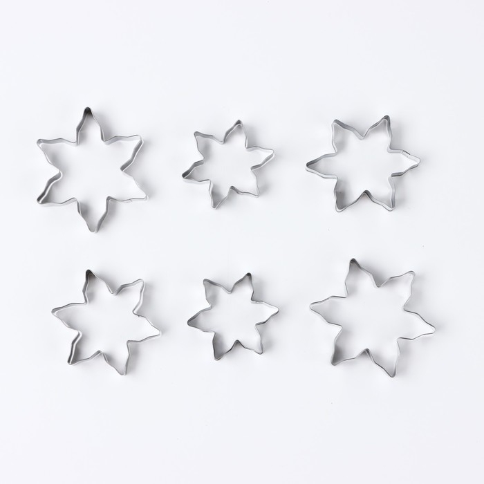Новый год. Набор форм для печенья &laquo;Волшебные узоры&raquo;, 6 шт