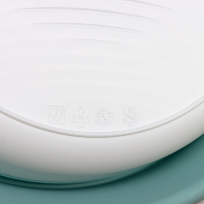 Таз складной &laquo;Флекс&raquo;, 5.5 л, 32.5&times;33&times;4.5 см, цвет морская волна