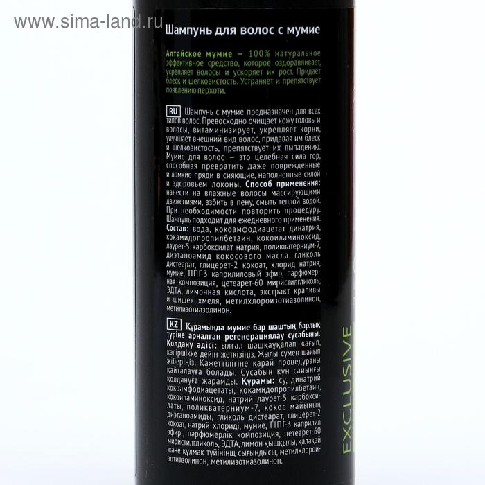 Шампунь для волос с мумиё, 300 мл