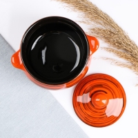 Горшок керамический для запекания "Пиканто" 0,65л / 12,5х11,5см, радуга МИКС Горшок керамический для запекания "Пиканто" 0,65л / 12,5х11,5см, радуга МИКС