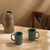 Набор кружек фарфоровых SL Home «Аззура», 400 мл, цвет голубой Набор кружек фарфоровых SL Home «Аззура», 400 мл, цвет голубой