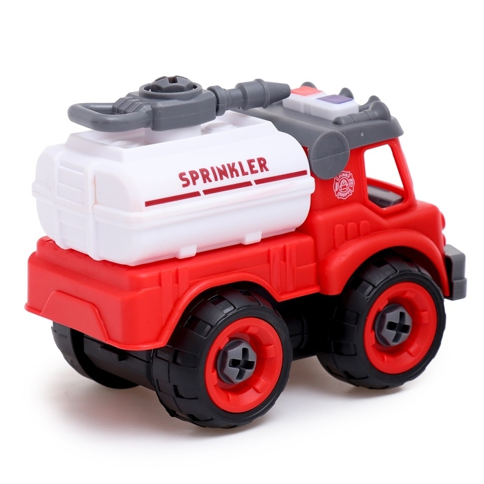 Конструктор винтовой &laquo;Пожарная машина&raquo;, с отвёрткой, 29 деталей