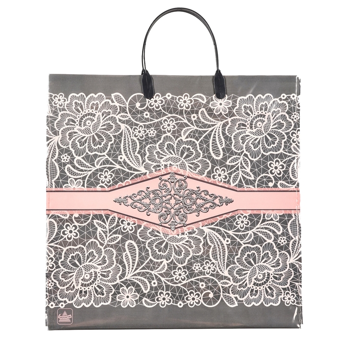 Пакет Пакет "Ницца", полиэтиленовый с пластиковой ручкой, 36 х 37 см, 110 мкм