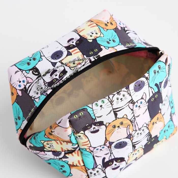 Косметичка-монетница на молнии, цвет разноцветный