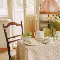 Набор тарелок фарфоровых SL Home &laquo;Милый дом&raquo;, d=21 см, цвет белый