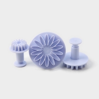 Набор плунжеров кондитерских Доляна &laquo;Герберы&raquo;, 3 шт: 5,5 см, 4 см, 2,5 см