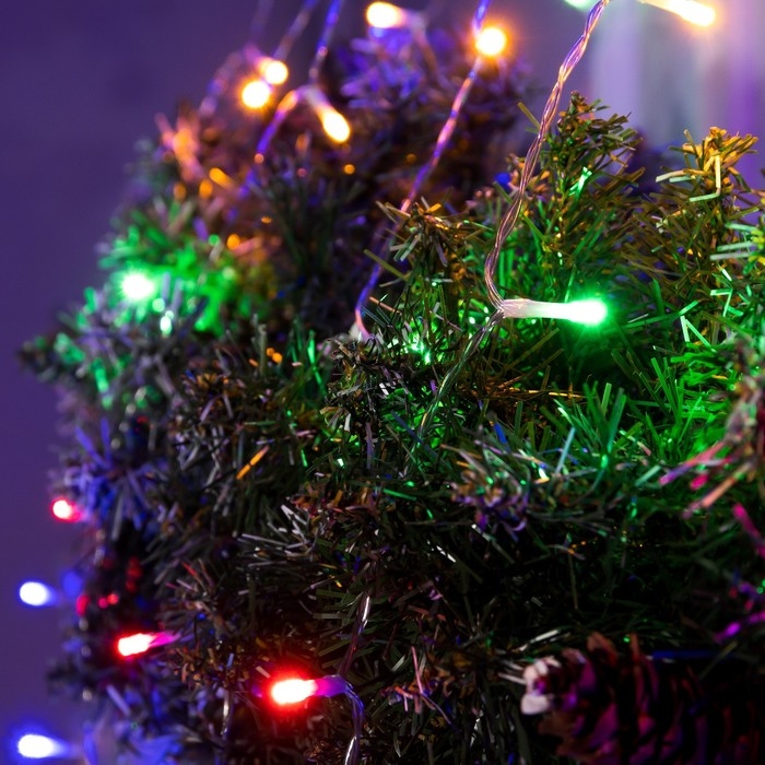 Светодиодная фигура &laquo;Ёлка&raquo; 3.5 м, пластик, 9 нитей, 220 В, свечение мульти