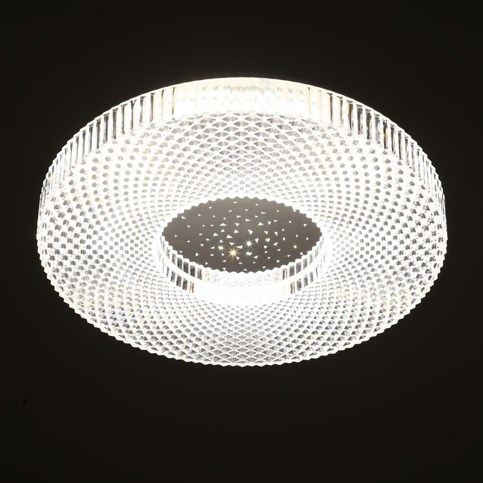 Светильник с ПДУ 74647/1 LED 80Вт диммер 3000-6000К белый-прозрачный 50х50 см Светильник с ПДУ 74647/1 LED 80Вт диммер 3000-6000К белый-прозрачный 50х50 см