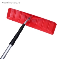 Движок-скребок пластиковый для уборки снега с крыш, длина до 664 см, с телескопической металлической ручкой
