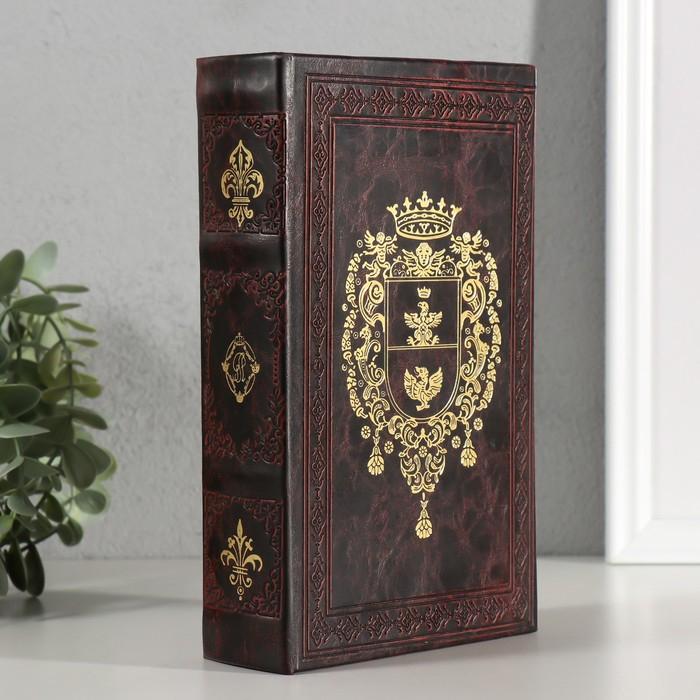 Сейф-книга дерево Сейф-книга дерево "Фамильный герб" кожзам 21х13х5 см