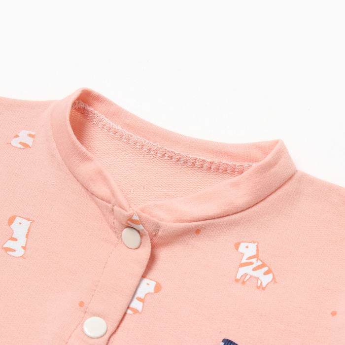 Комплект детский, цвет персик, рост 68 см